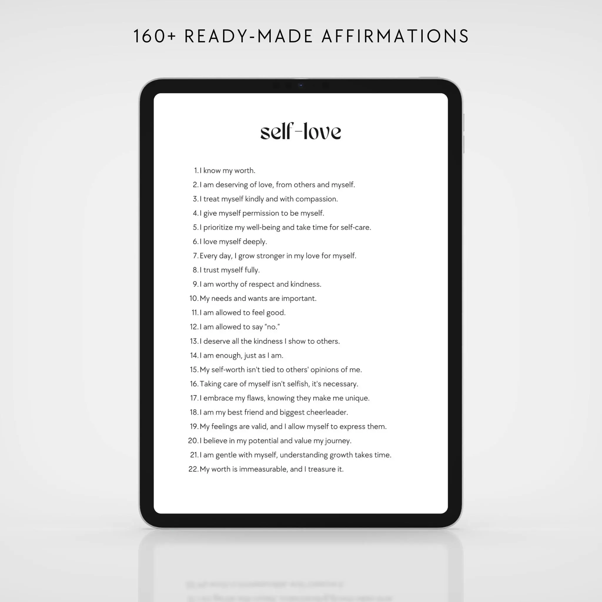 The Affirmations Digital Fillable Journal - Image 3