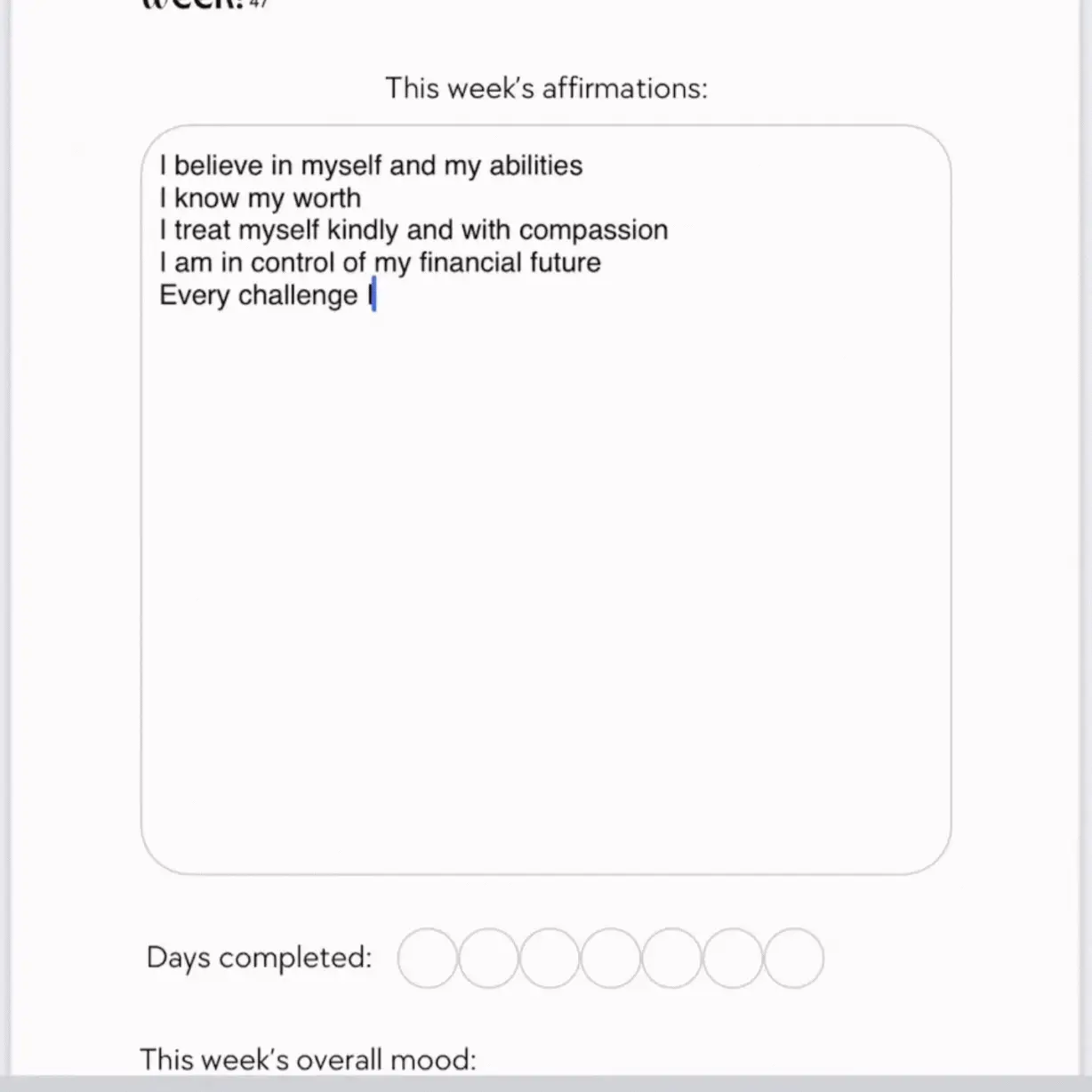 The Affirmations Digital Fillable Journal - Image 7