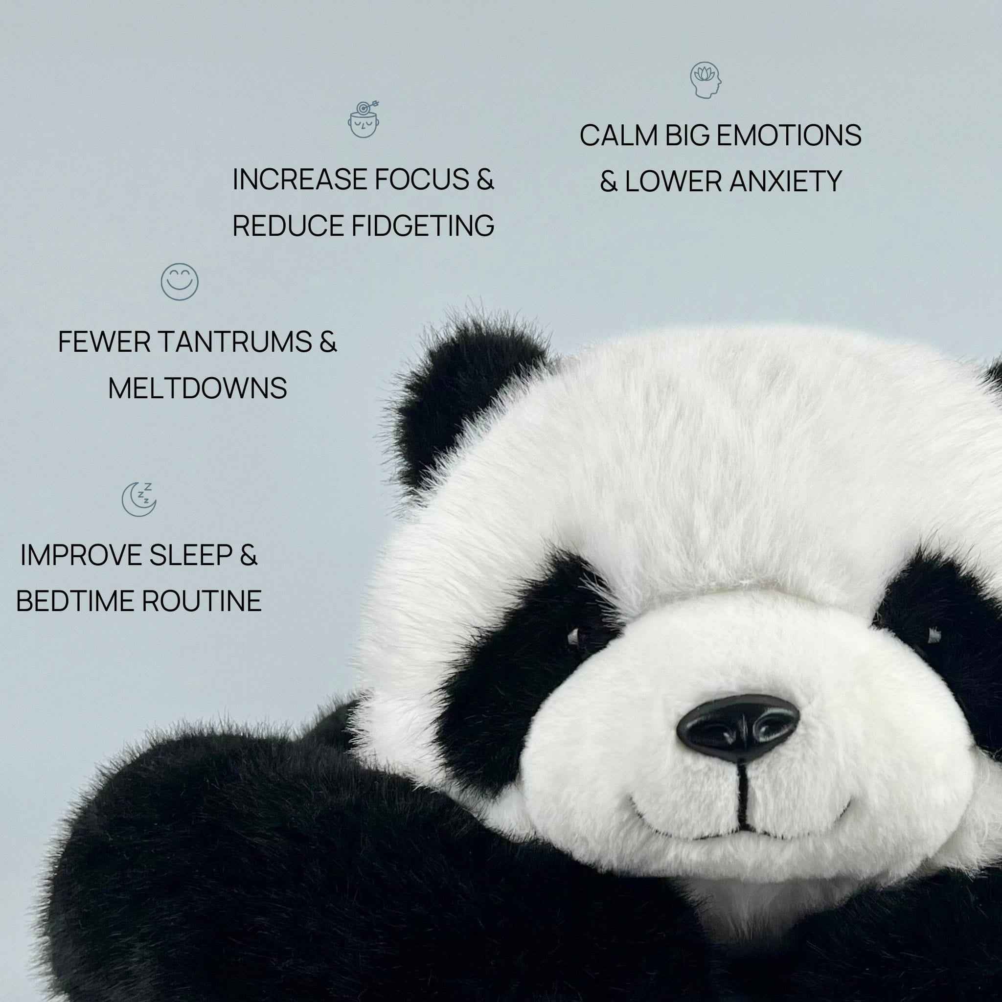 Pookie the Panda Weighted Hug Buddy for Children - Image 3