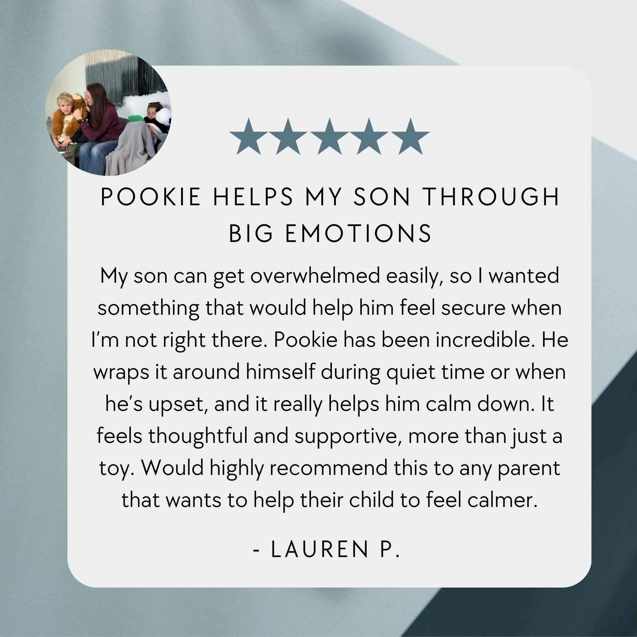 Pookie the Panda Weighted Hug Buddy for Children - Image 4