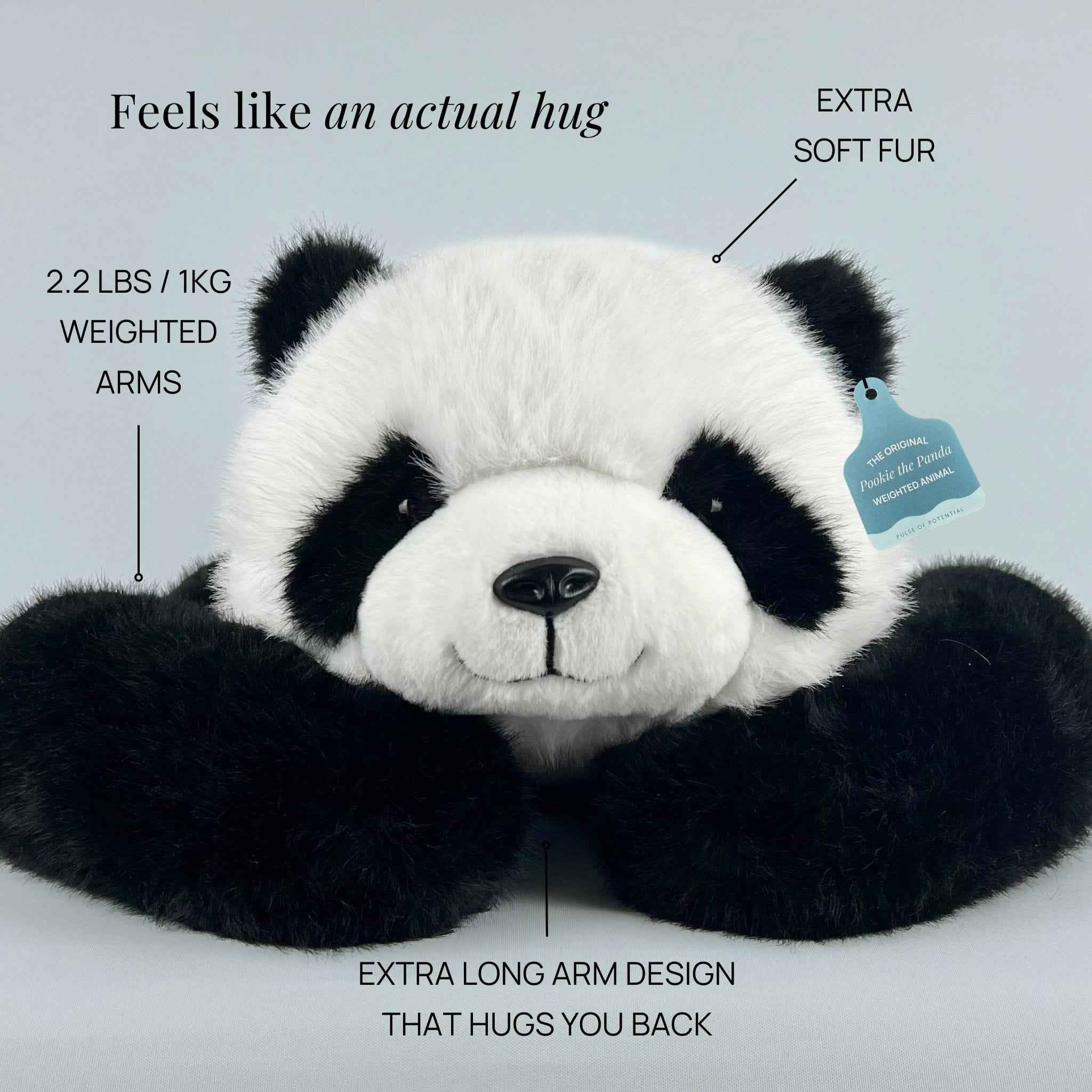 Pookie the Panda Weighted Hug Buddy for Children - Image 6