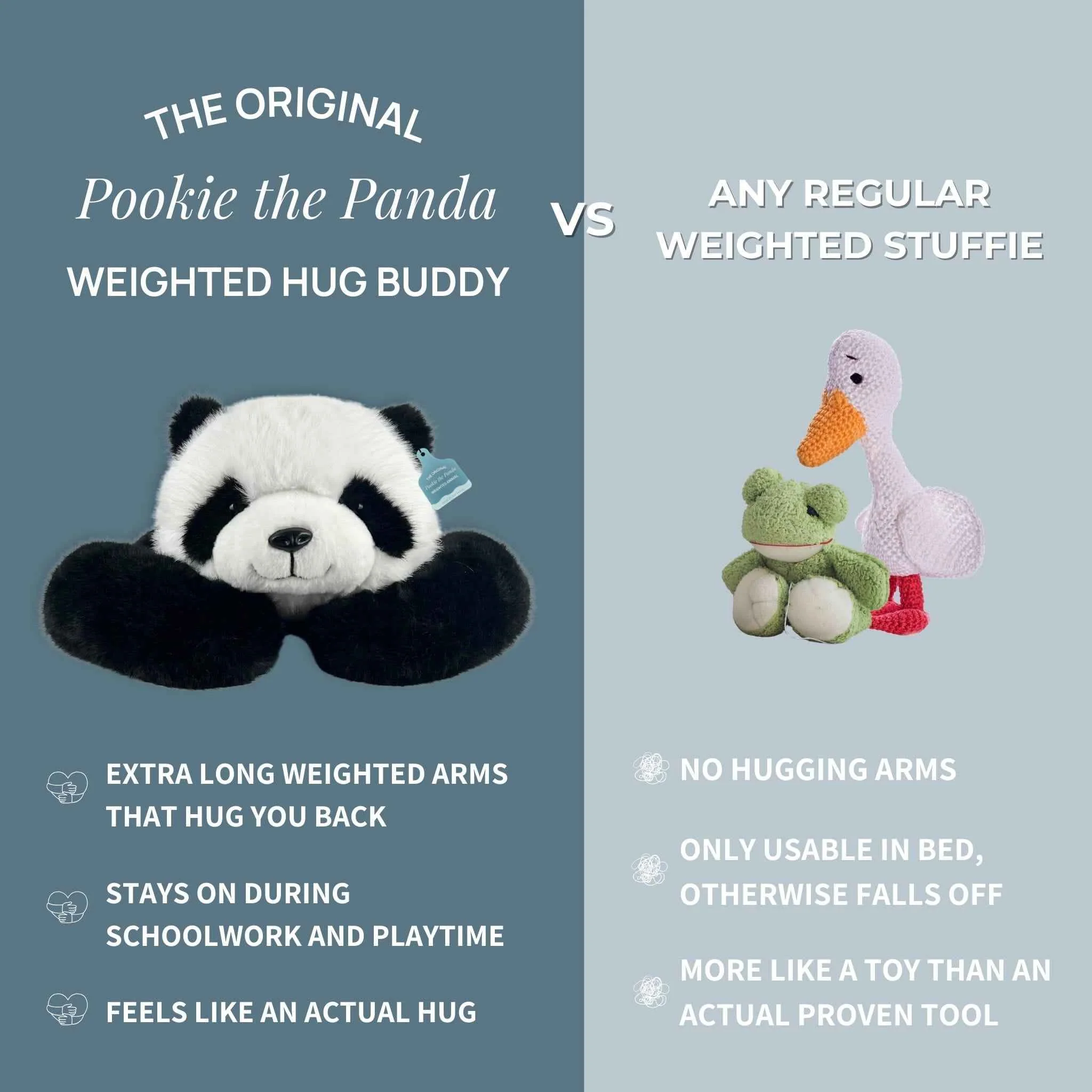 Pookie the Panda Weighted Hug Buddy for Children - Image 9