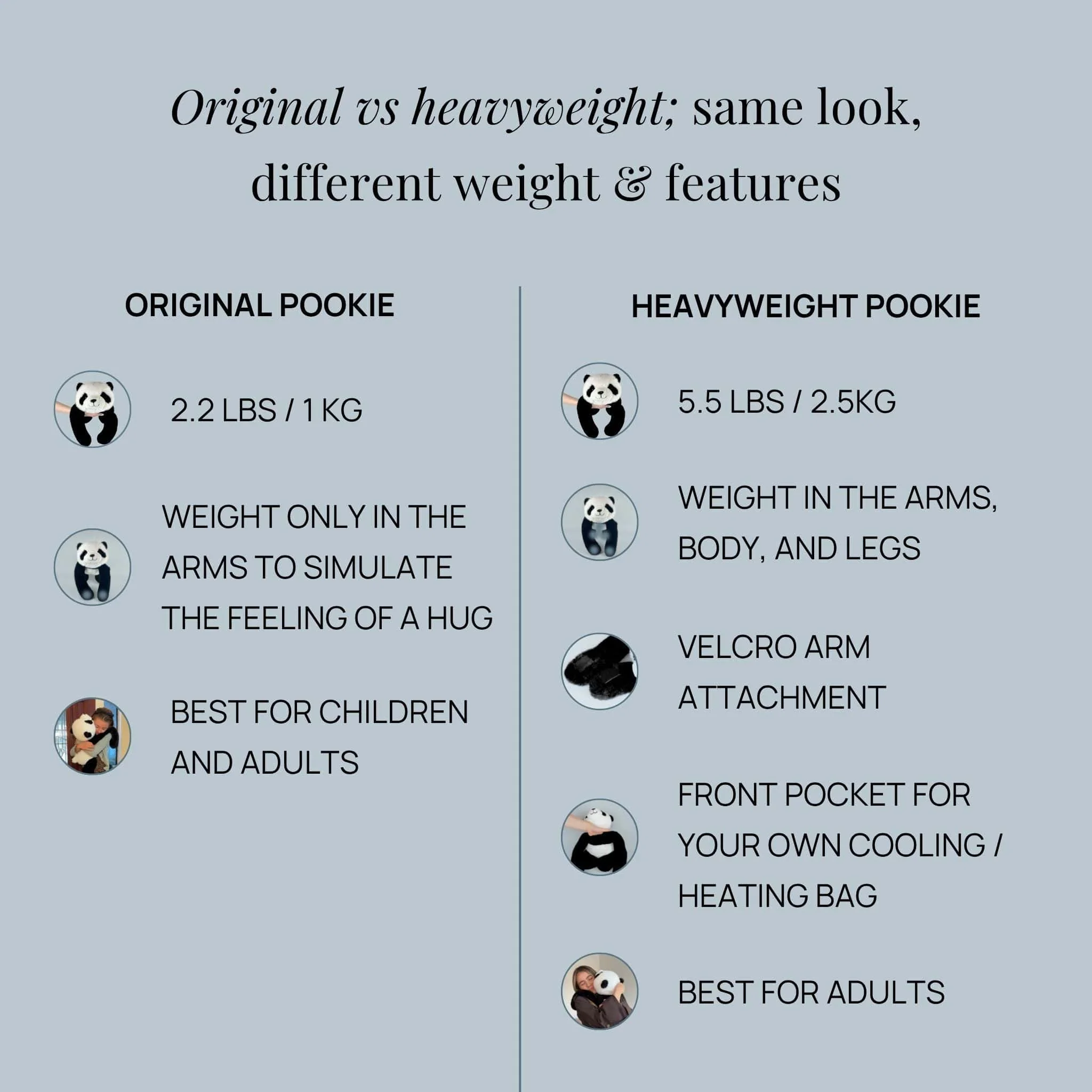 Pookie the Panda Weighted Animal - Image 4