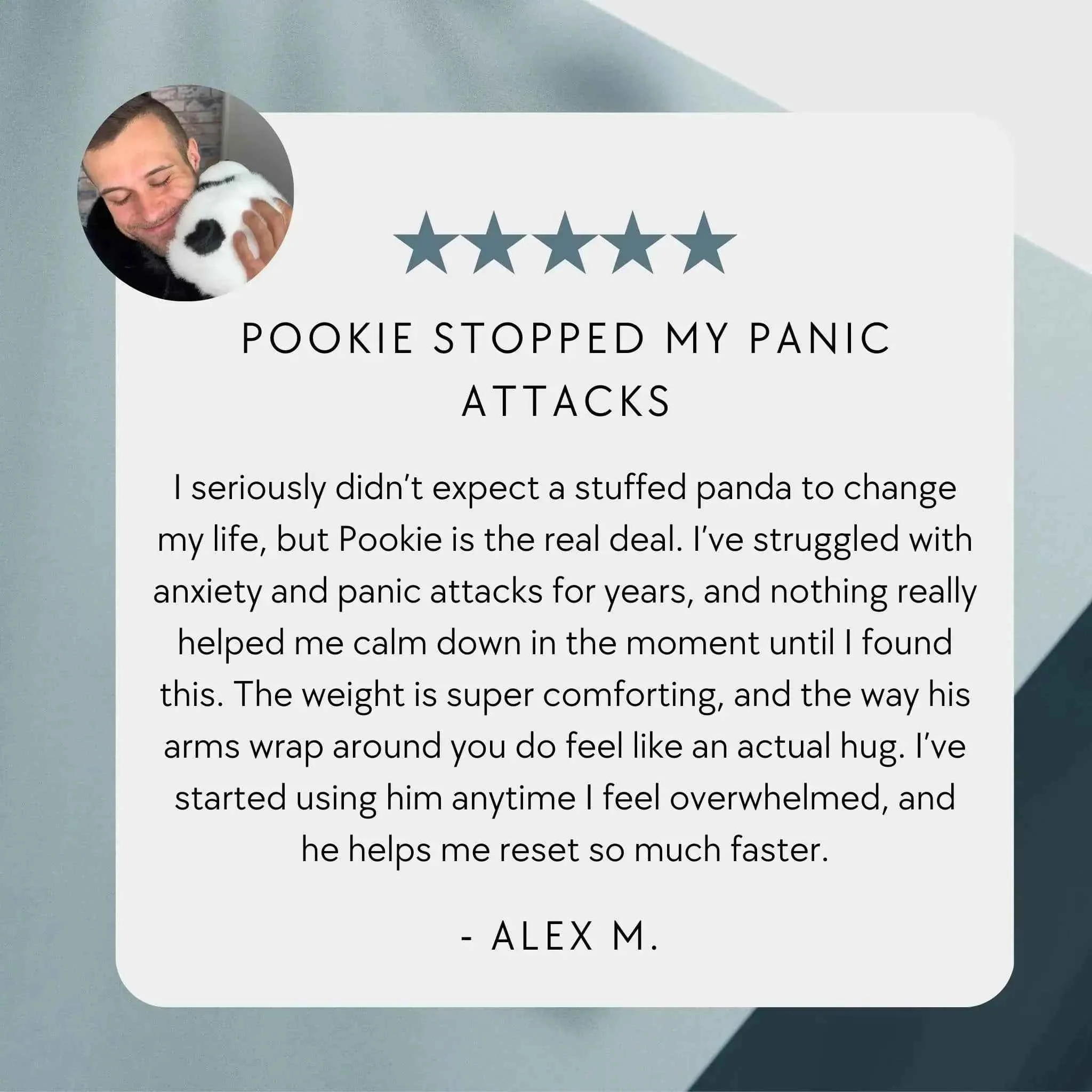 Pookie the Panda Weighted Animal - Image 5